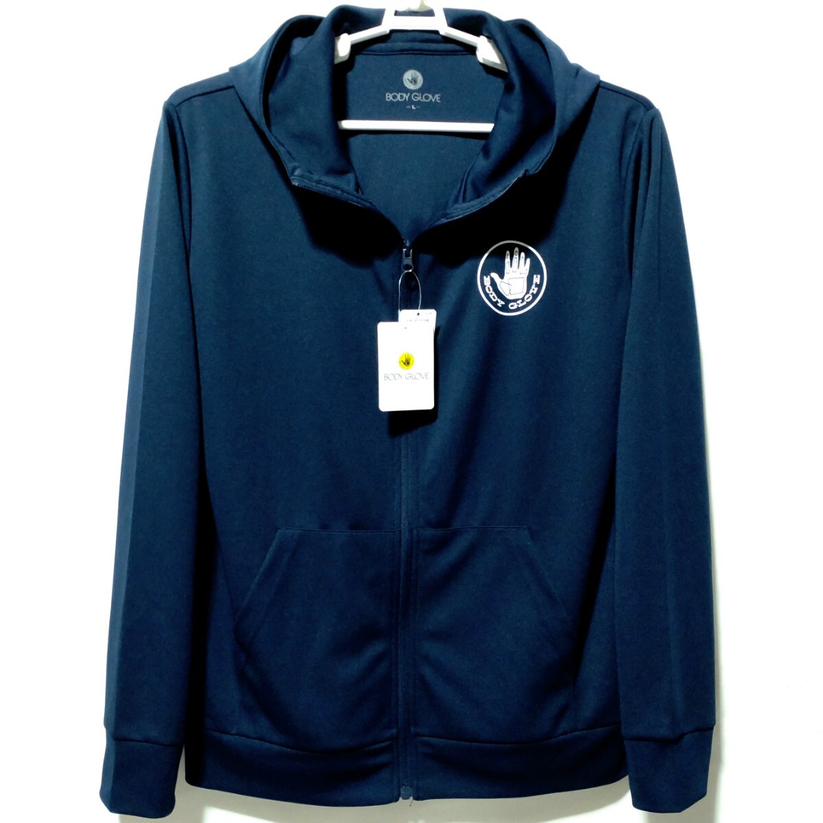 特価/未使用【サイズ=L】BODY GLOVE/ボディグローブ/メンズ/フルジップ/ジャージ/ジャケット/パーカ/胸囲=96~104cm/navy拍卖