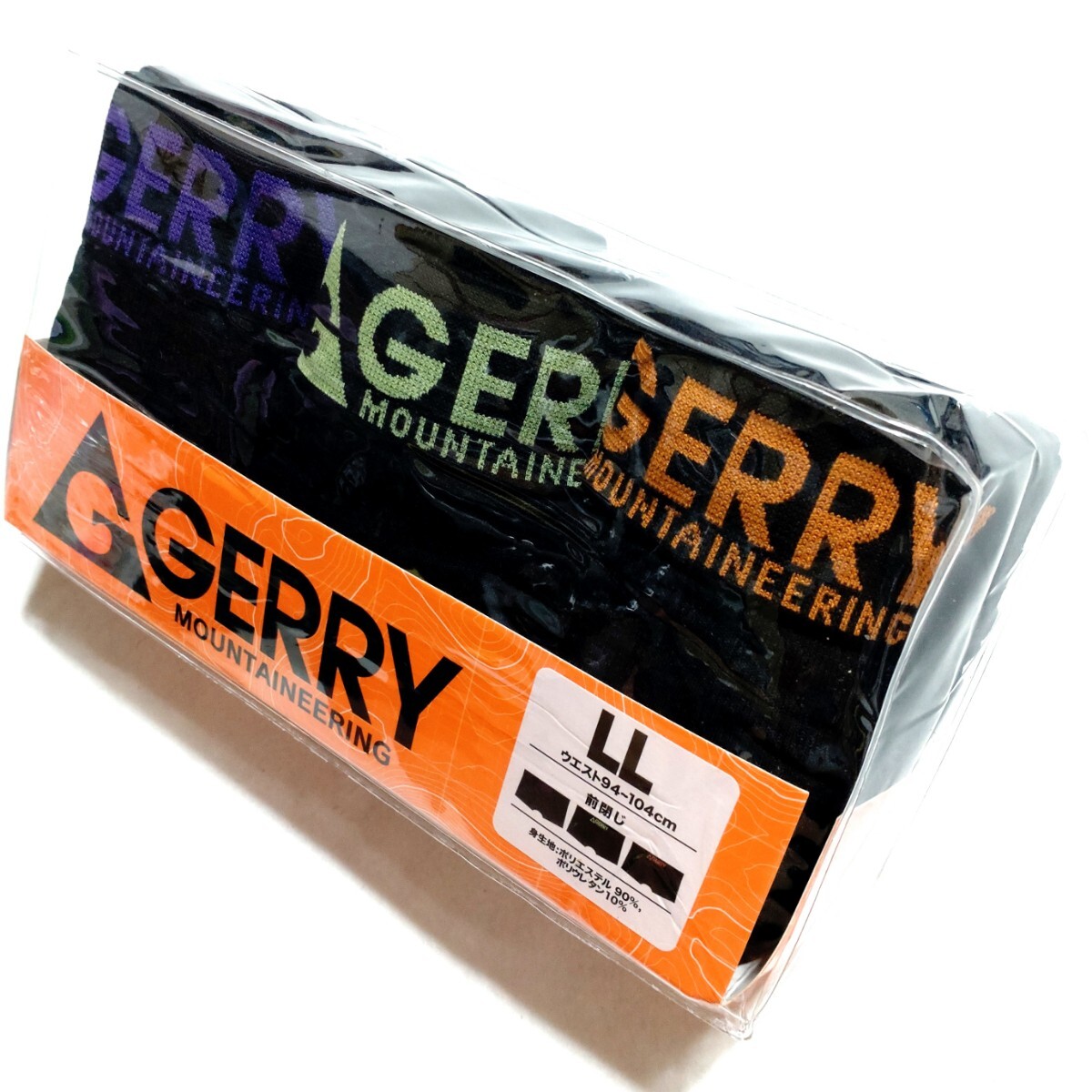 特価/未使用【3枚組/サイズ=LL(XL)】GERRY/ジェリー/メンズ/前閉じ/ボクサーブリーフ/胴囲=94~104cm/画像の色柄拍卖