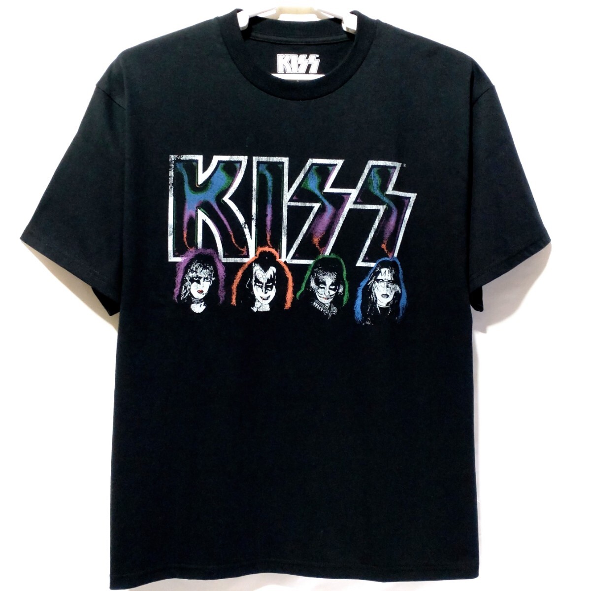 特価/未使用【サイズ=LL(XL)】KISS/キッス/メンズ/半袖/Tシャツ/胸囲=104~112cm/black③拍卖