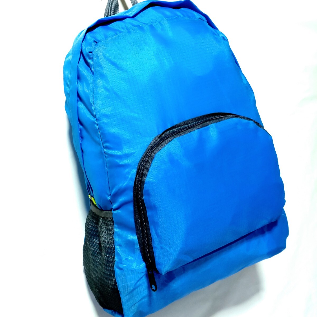 特価/未使用【サイズ=縦43cm×横29cm×幅11cm】男女兼用/折りたたみ式/リュックサック/デイパック/cyan拍卖