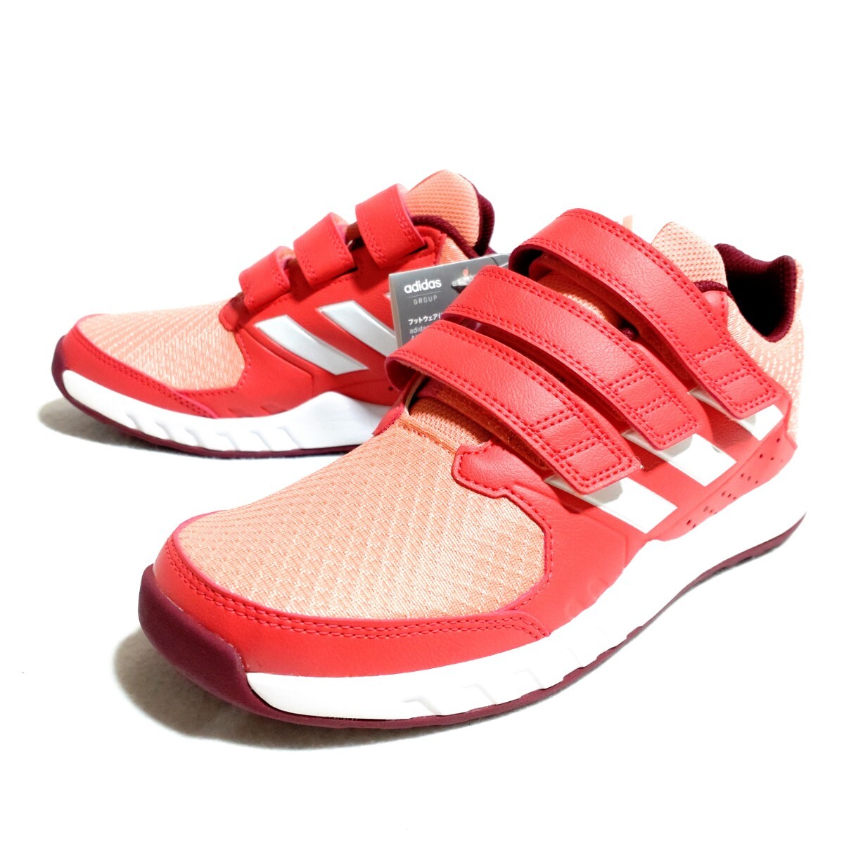 特価/未使用【ジュニア=23.0cm】adidas/FortaGym CF K/アディダス/フォルタジム/マジックファスナー/シューズ/pink拍卖