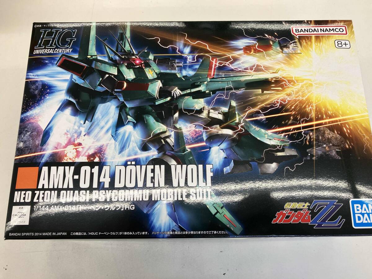 未開封品 プラモデル (再販)バンダイ 1/144 AMX-014 ドーベン・ウルフ HGUC 「機動戦士ガンダムZZ」拍卖