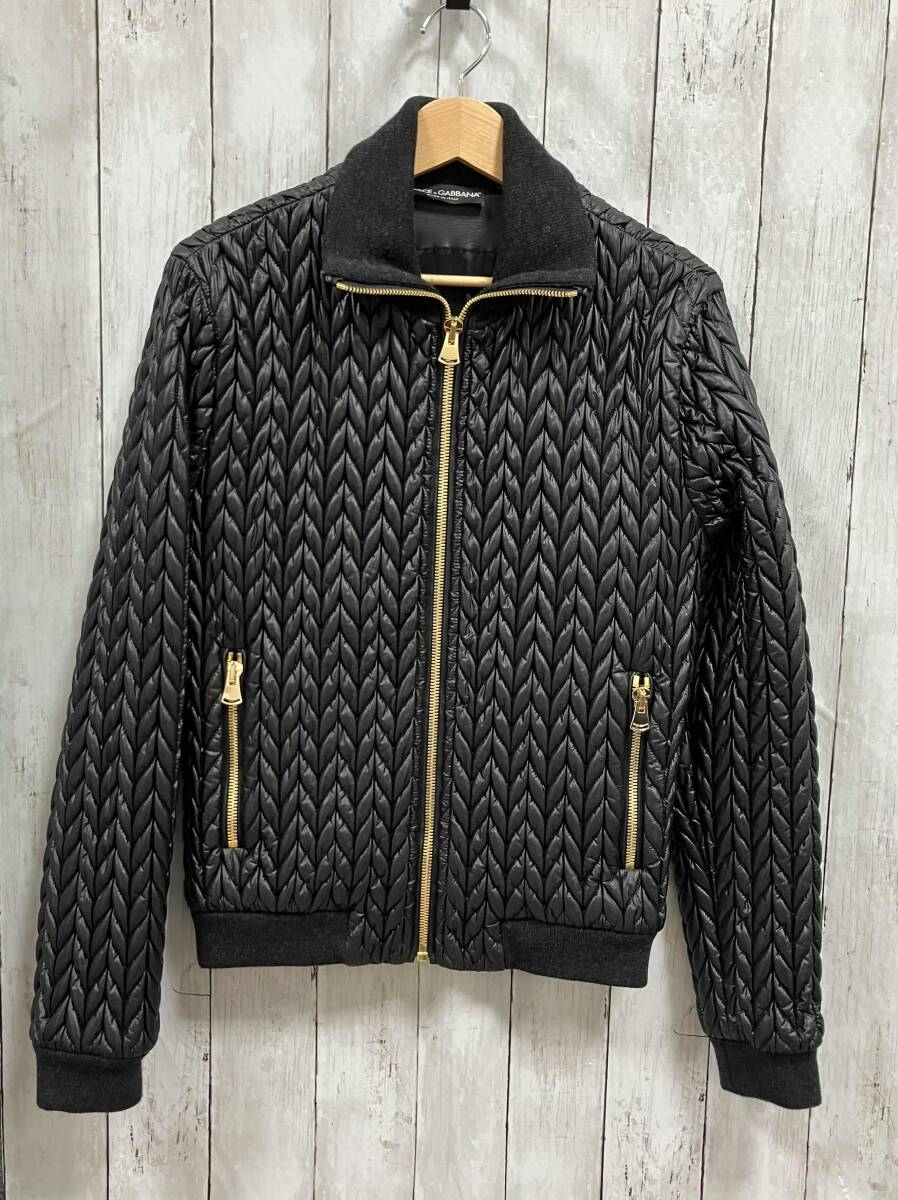 DOLCE&GABBANA ドルチェアンドガッバーナ/Padding Nylon Blouson/ブルゾン/G9CM7T G7ZGM/BLACK ブラック/サイズ46拍卖