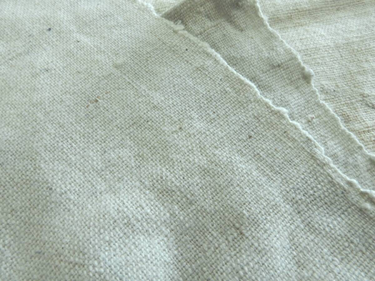 <銀の斧>木綿・手紡手織木綿地生地3巾・厚地・リメイク用・明治期前後のお品拍卖