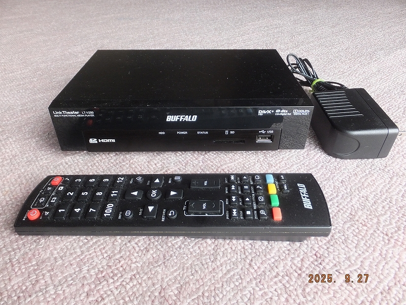 BUFFALO メディアプレーヤー LT-V200 ジャンクHDD付き動作品拍卖