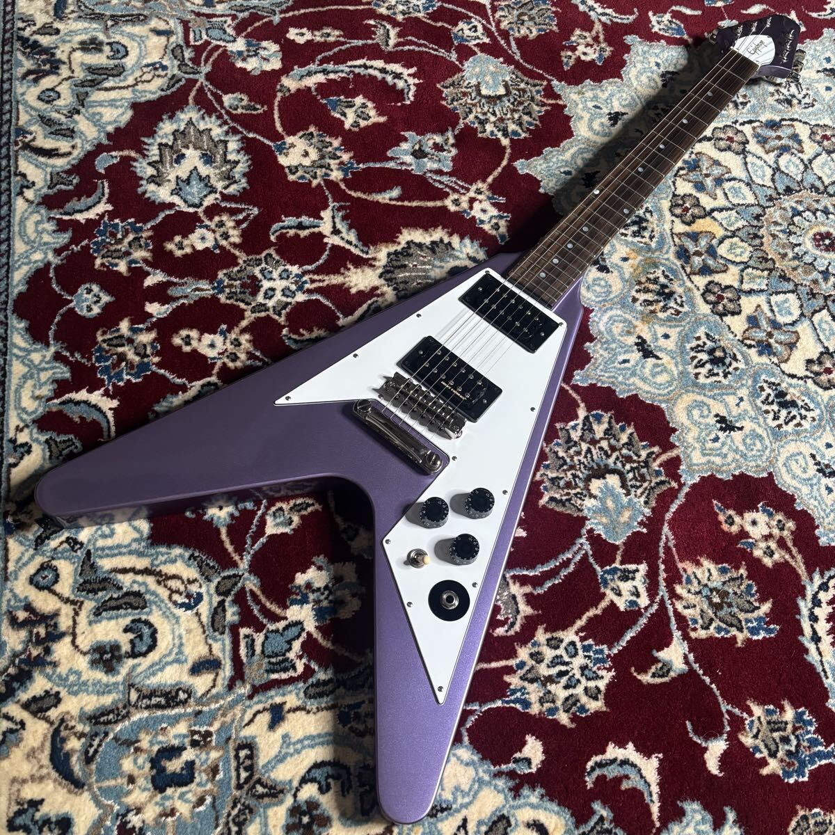 極美品 Epiphone Kirk Hammett 1979 Flying V パープル拍卖