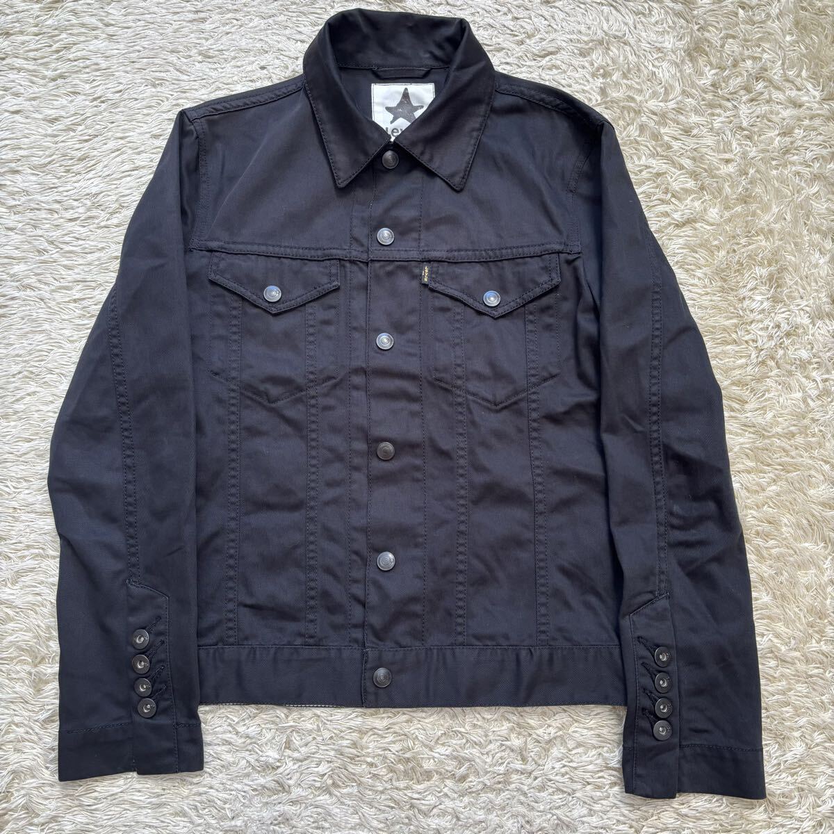 【00s】Levi's ブラックスター トラッカージャケット M拍卖