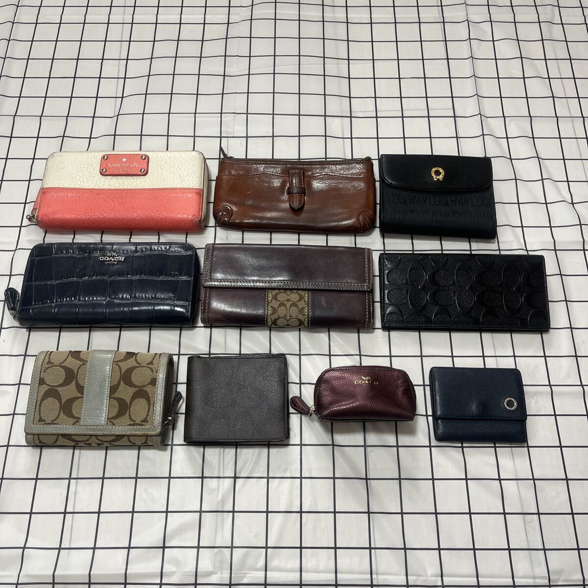 清掃済【超豪華10点】ブルガリ コーチ ダコタ ケイトスペード ニナリッチ BVLGARI COACH Dakota kate spade NINA RICCH 財布 コインケース拍卖