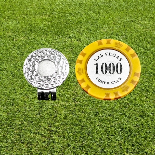 キャップクリップ&マーカー POKER CLUB1000$ マーカー ゴルフ用品 新品 未使用品拍卖