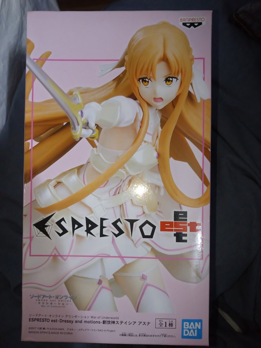 【新品・未開封】 ESPRESTO est Dressy and motions ソードアートオンライン アリシゼーション 創世神ステイシア アスナ拍卖