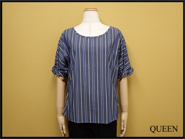 送料無料 NARACAMICIE プルオーバーブラウス・1◆ナラカミーチェ/ストレッチシャツ/半袖/レディース/25長1-29拍卖