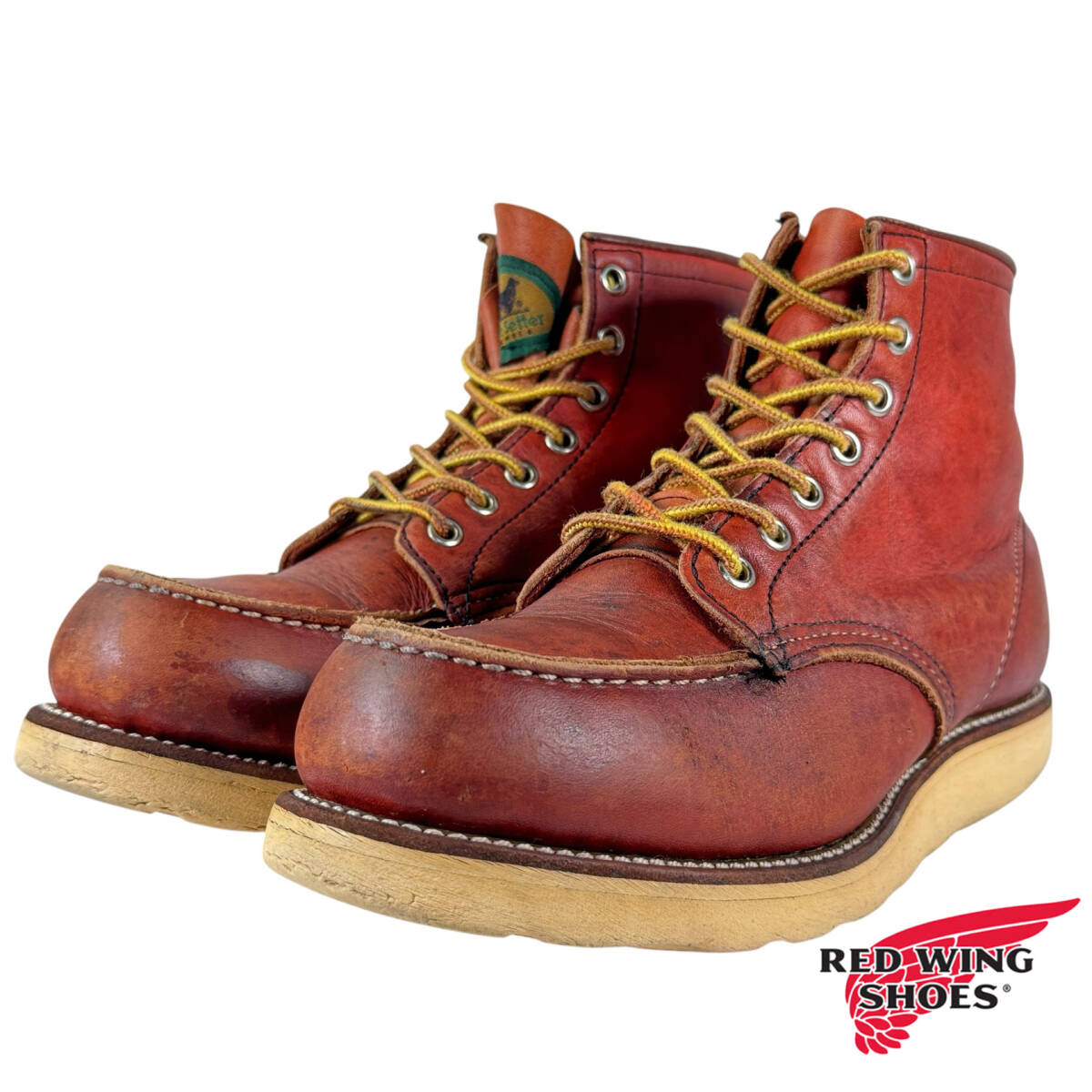 ★清潔★レア★96年★半円犬タグ★875★7.5E★レッドウィング★アイリッシュセッター★RED WING★    ★8165 8160 8875 9876 9872★拍卖