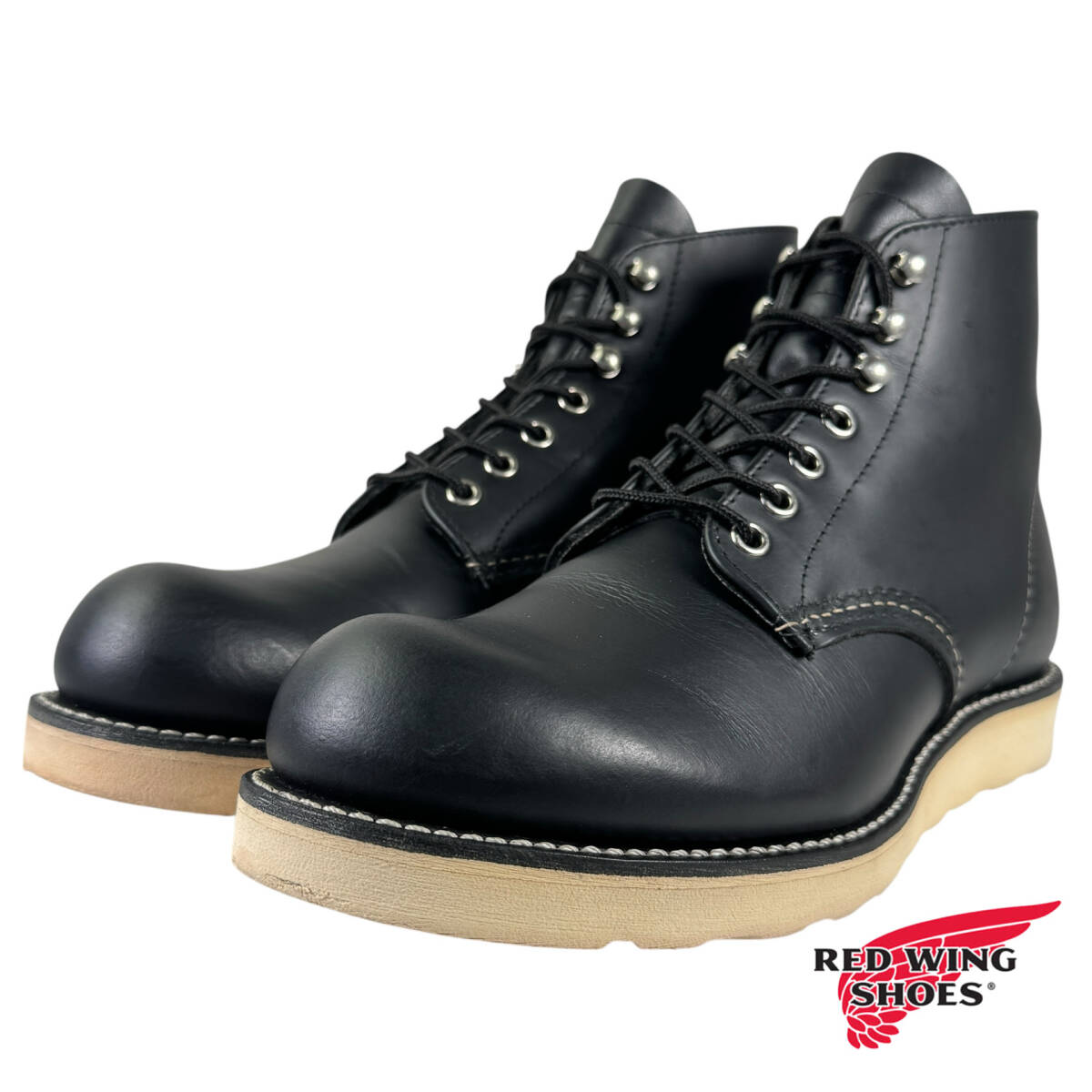 ★美品★復刻犬タグ★8165★8.5D★18年★ブラック★レッドウィング★アイリッシュセッター★ ★8179 9870 8166 8160 9070★拍卖