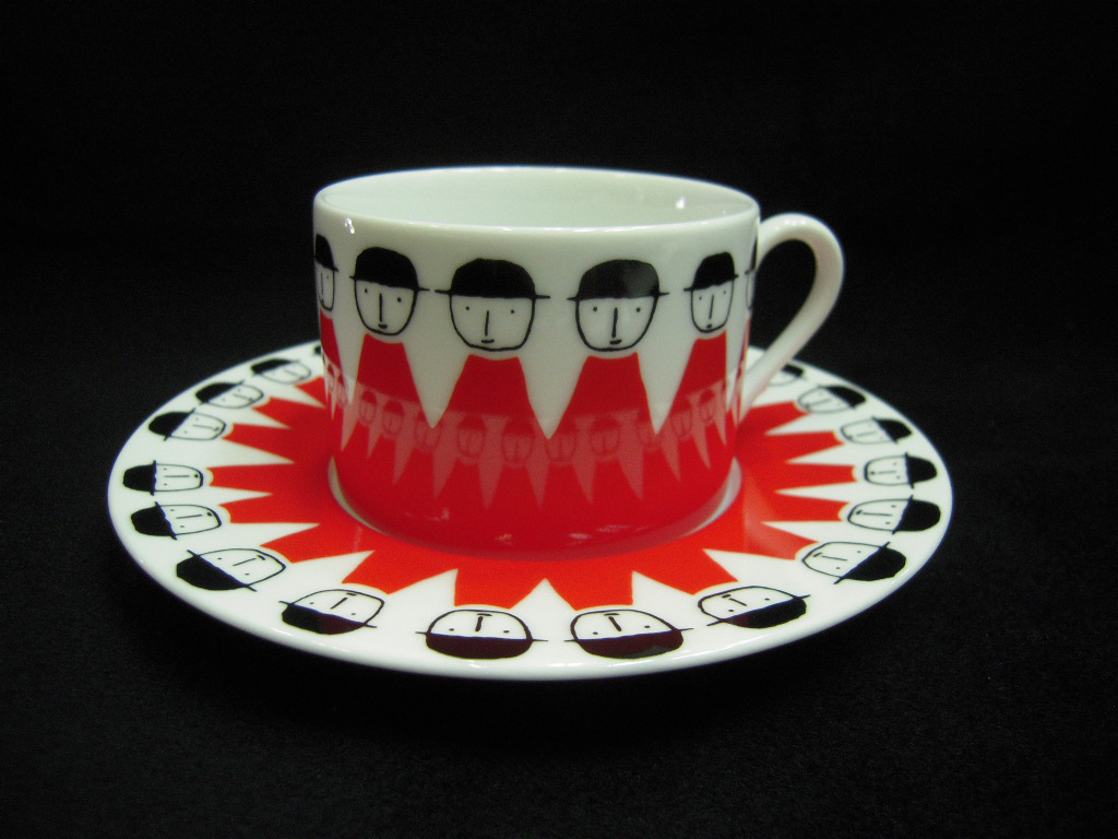 ★PICONE/ピッコーネ★カップ&ソーサー★レッド★拍卖