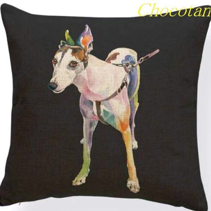 【送料無料】グレーハウンドイラスト G クッションカバー【新品】拍卖