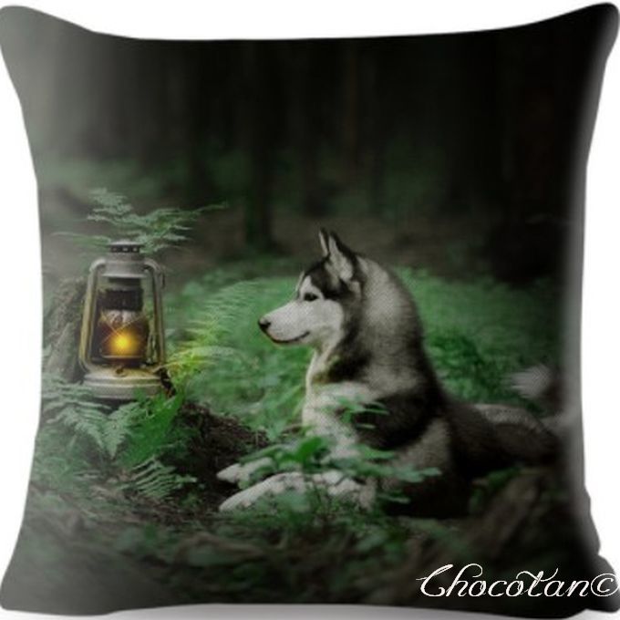 【送料無料】シベリアンハスキー K クッションカバー【新品】拍卖