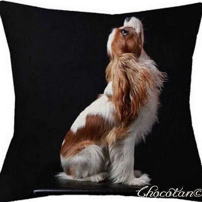 【送料無料】キャバリア E コットンリネン 45x45cm クッションカバー【 新品】拍卖