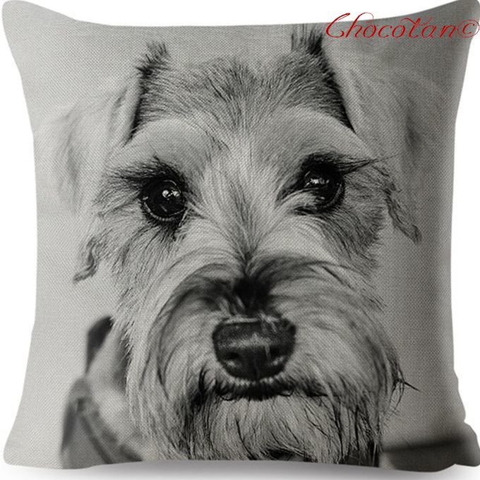 【送料無料】シュナウザー ⑧ クッションカバー【新品】拍卖