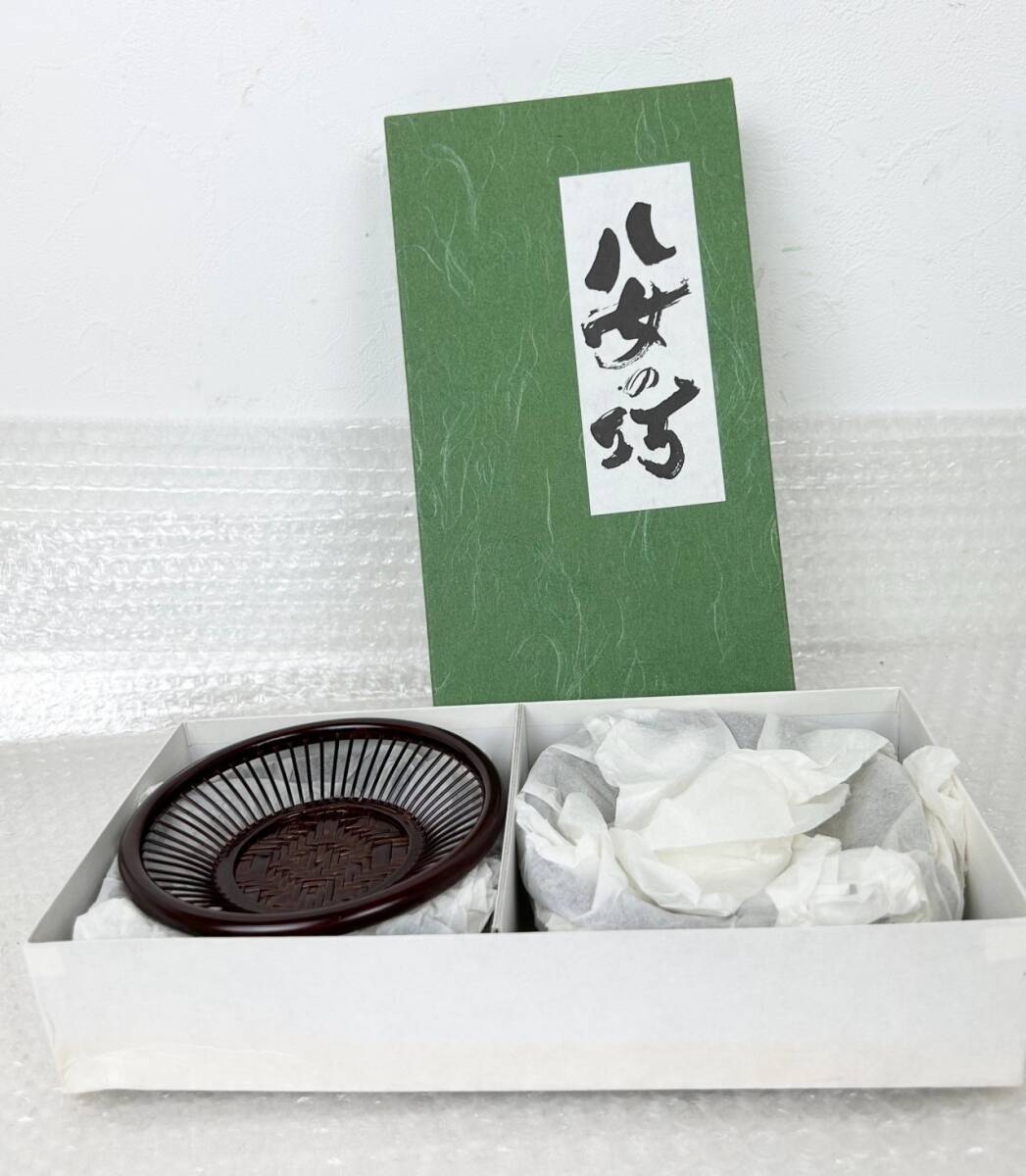 ☆★☆八女の巧 清風茶托 5枚セット 竹細工 未使用品 その2☆★☆拍卖