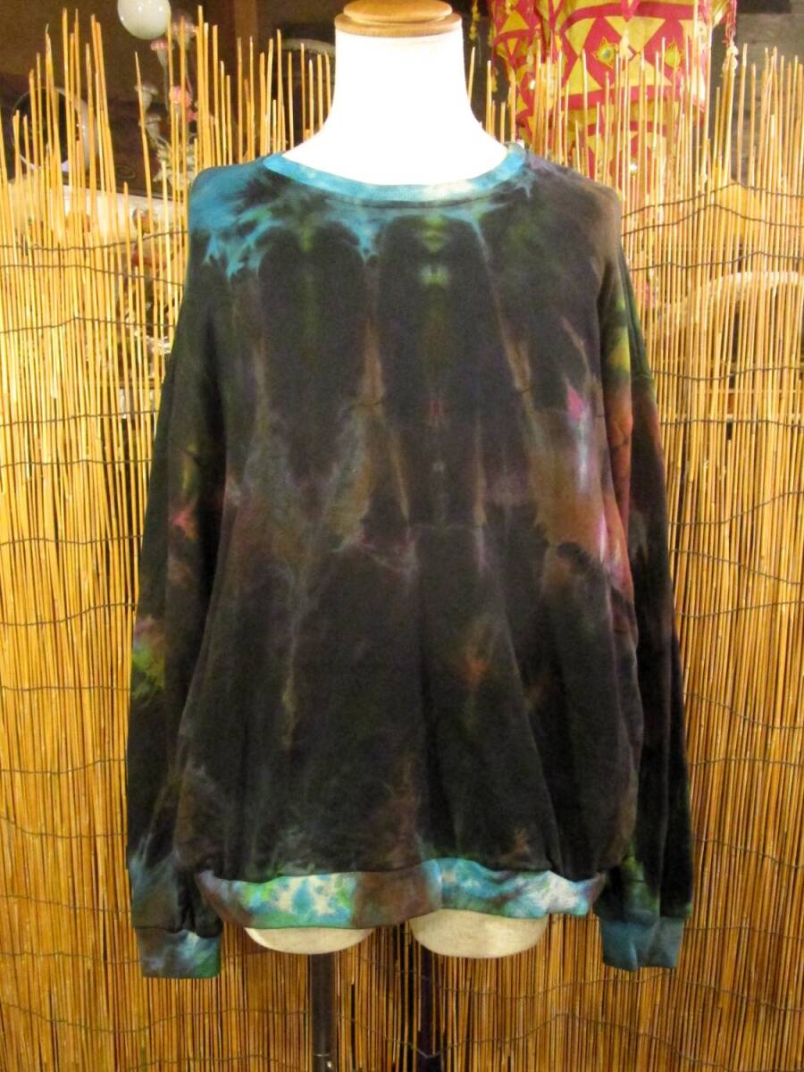 ⑦新品*男女兼用*タイダイ染め*コットン素材*スウェット生地*トレーナー拍卖