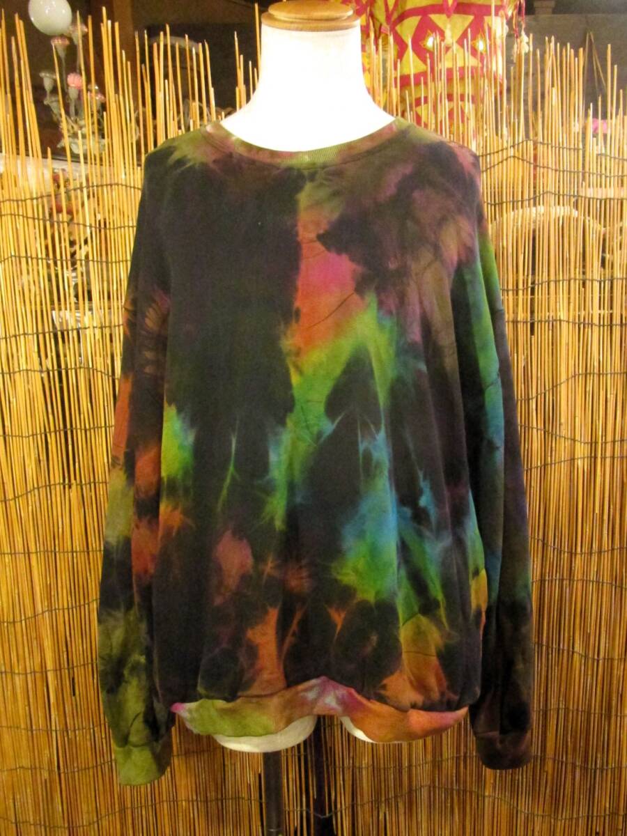 ⑧新品*男女兼用*タイダイ染め*コットン素材*スウェット生地*トレーナー拍卖
