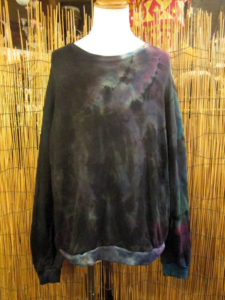 ⑫新品*男女兼用*タイダイ染め*コットン素材*スウェット生地*トレーナー拍卖