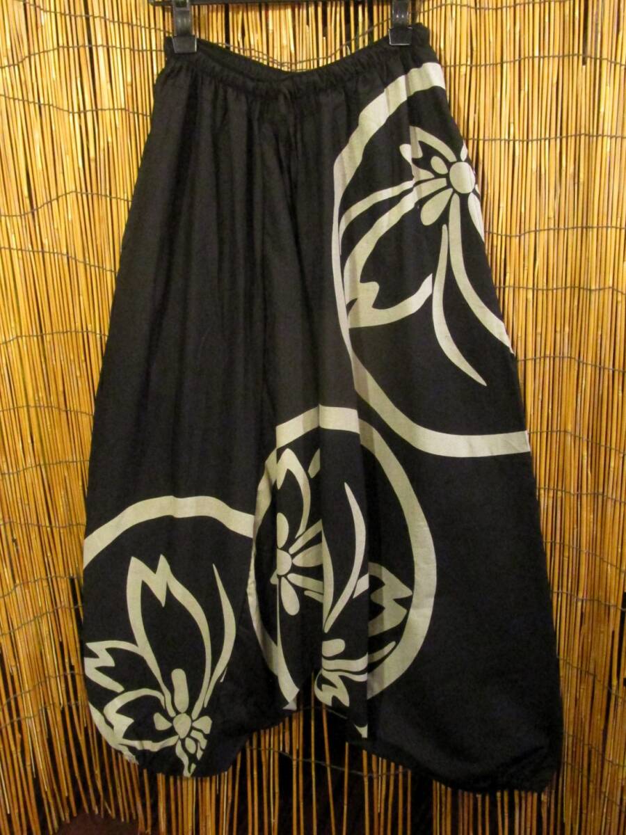 【SALE】⑫新品*男女兼用*コットン素材*和風プリント*ふんわり*サルエルパンツ拍卖