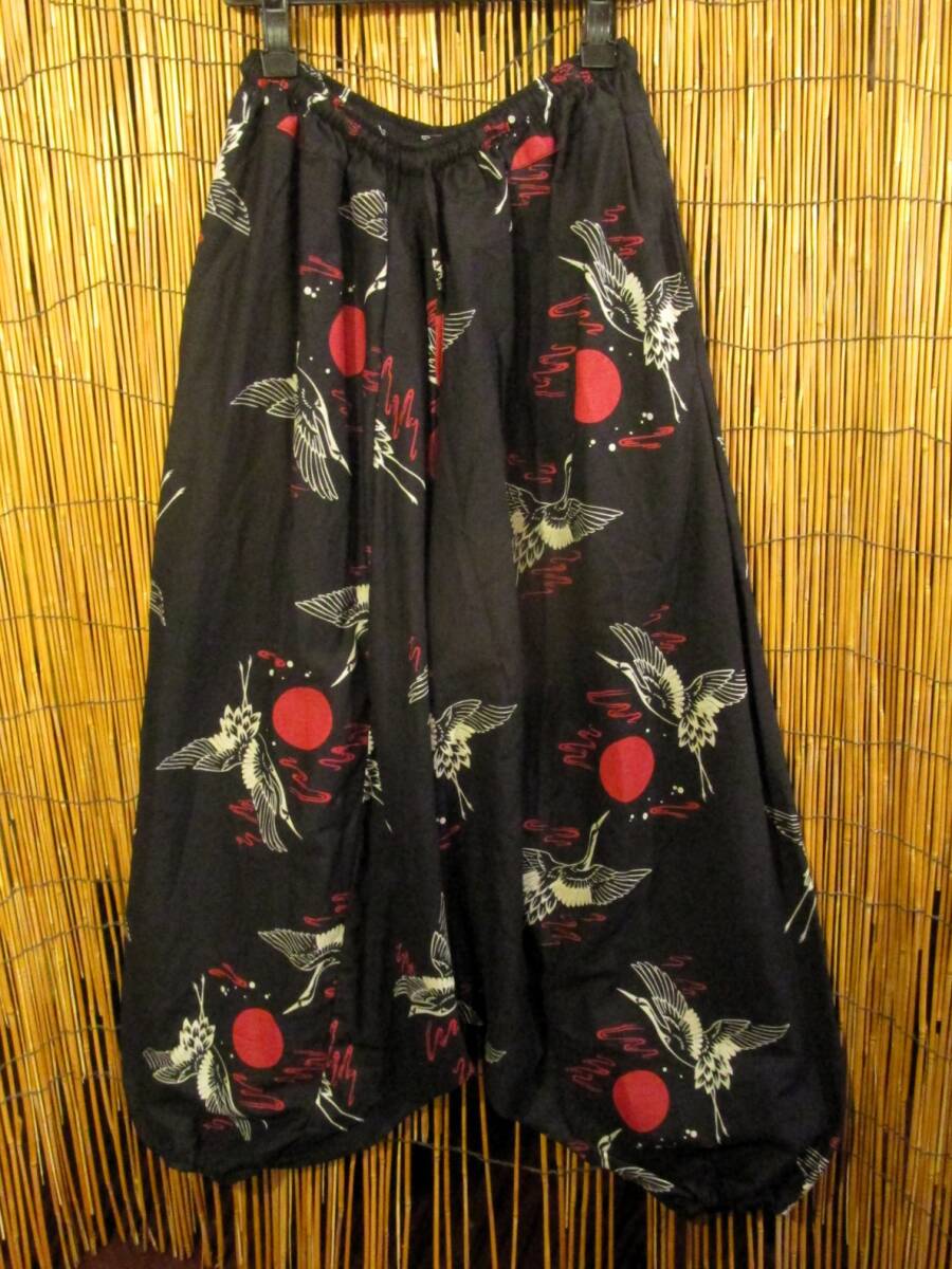 【SALE】⑮新品*男女兼用*コットン素材*和風プリント*ふんわり*サルエルパンツ拍卖