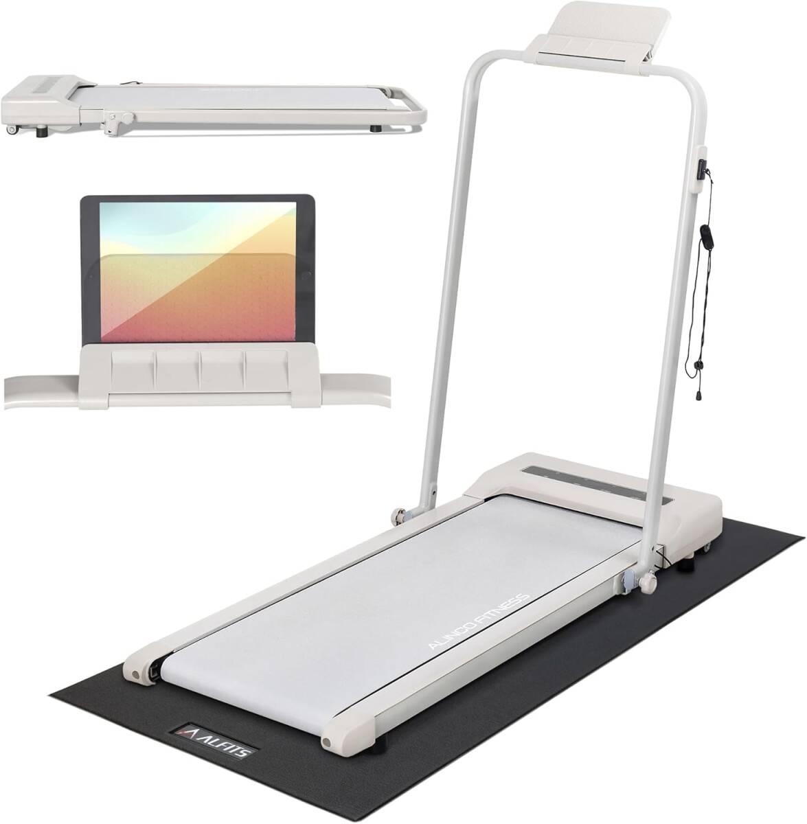 アイボリー色 アルインコ ウォーキングマシン ルームランナー ランニングマシン ダイエット器具 健康器具 ダイエットマシン 拍卖