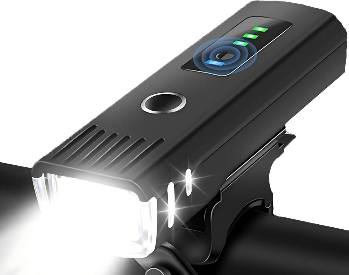 自動点灯 光センサー 自転車ライト USB充電式 4モード 2000mAh IP65防水 1000ルーメン IPX4防水 Type-C充電拍卖