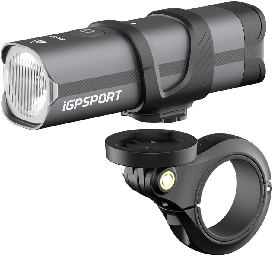 500ルーメン 自転車 ライト スマートなロードバイク ライト iGPSPORT 大容量バッテリー 自動オンオフ&リモコン制御可能  拍卖