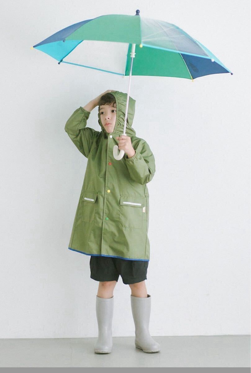 Wpc. KIDS PLAIN キッズレインコート はっ水 カーキ 120-140拍卖