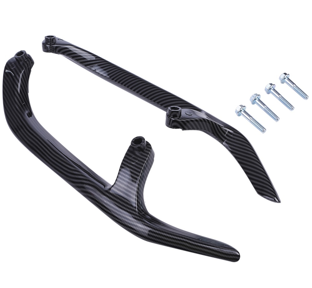 シグナスX 3型 SE44J SE465 グラブ タンデム バー グリップ リア ウイング カーボン 黒 ブラック KRB134拍卖