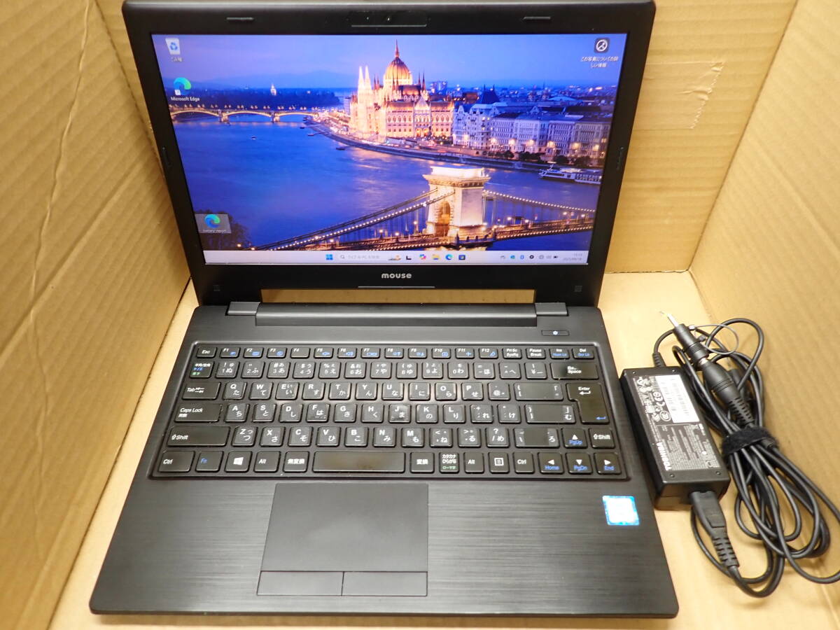 Win11Pro  MousePro 13.3型 i7-8550U RAM8G SSD250G+HDD500G LTE バッテリ76% アダプタ付 P4拍卖