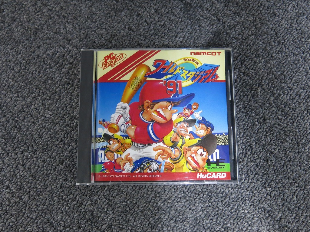 ナムコ namcot PCエンジンHuカードソフト プロ野球 ワールドスタジアム '91拍卖