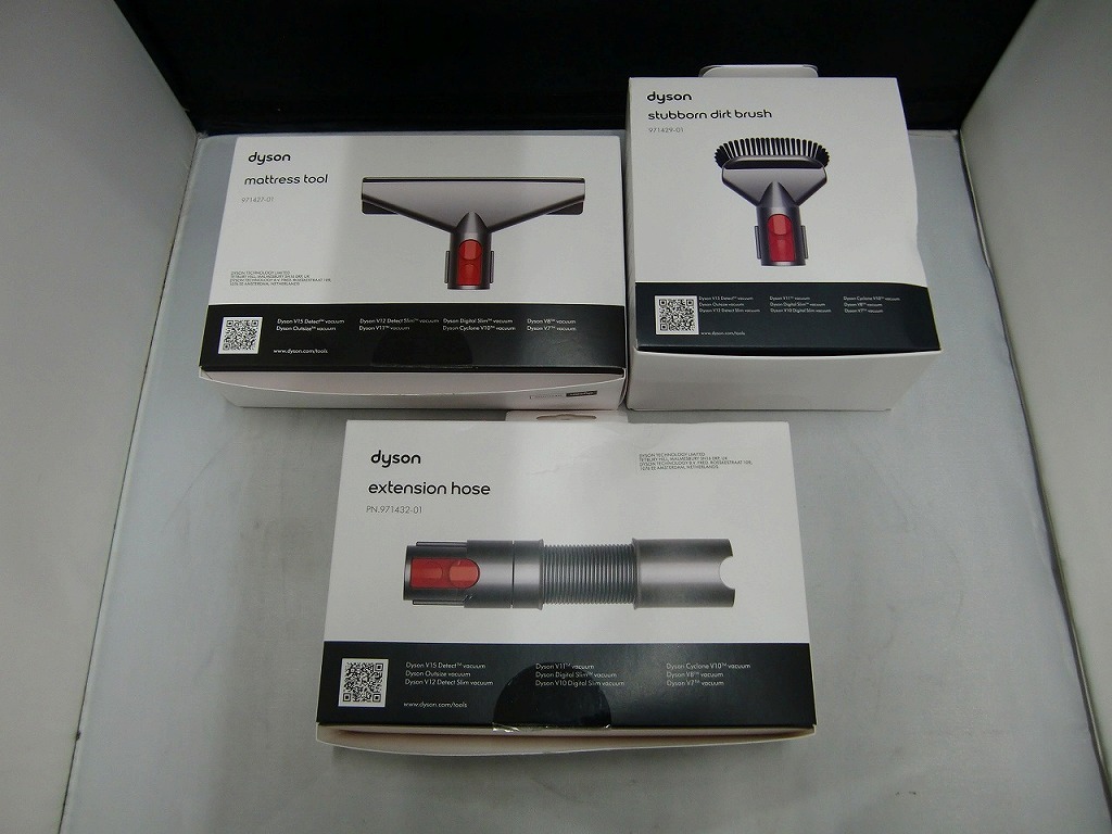 ダイソン dyson アタッチメント 3セット mattress tool/stubborn dirt brush/extension hose拍卖