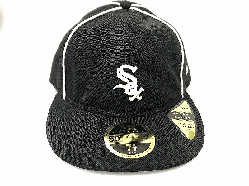 【未使用】 ニューエラ New Era NBA シカゴ・ホワイトソックス Chicago White Sox 59FIFTY キャップ 7 5/8 ブラック拍卖
