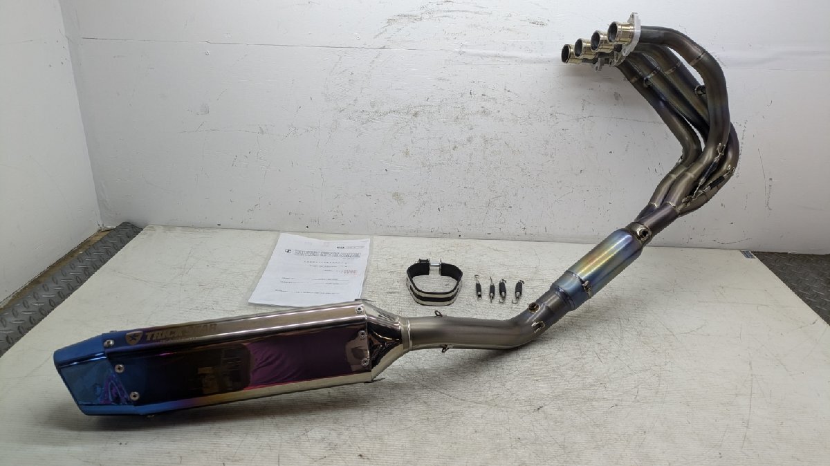 カワサキ ZX-4RR トリックスター 社外マフラー チタン JMCA対応   美品 (粘着汚れあり)拍卖