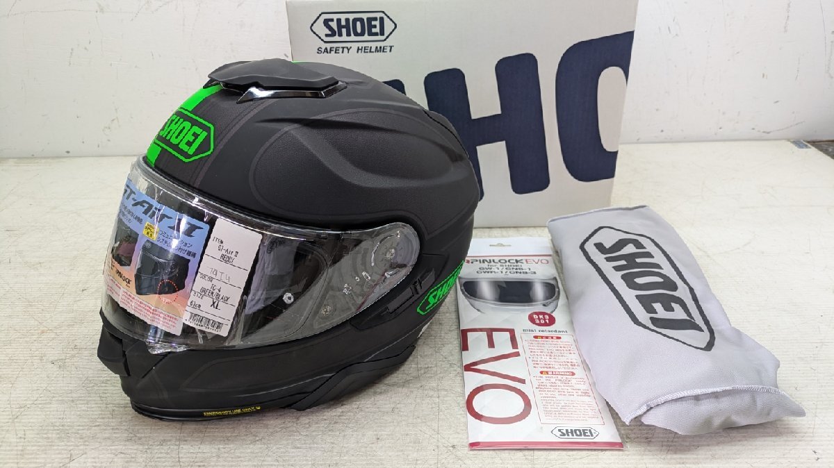 SHOEI  ヘルメット  GT-AirII  GT-Air2  REDUX リダックス  緑/黒  XLサイズ  (新品未使用品)拍卖