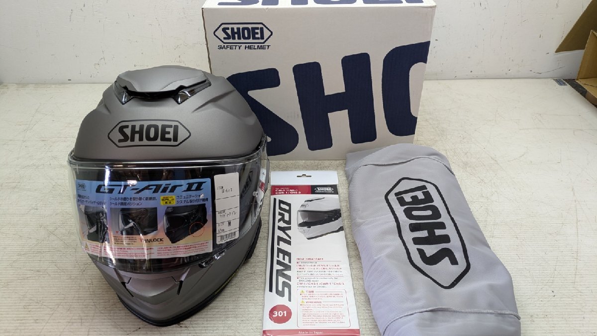 SHOEI ヘルメット GT-Air2 マットディープグレー Mサイズ 元箱付き インナーバイザー (新品未使用品)拍卖