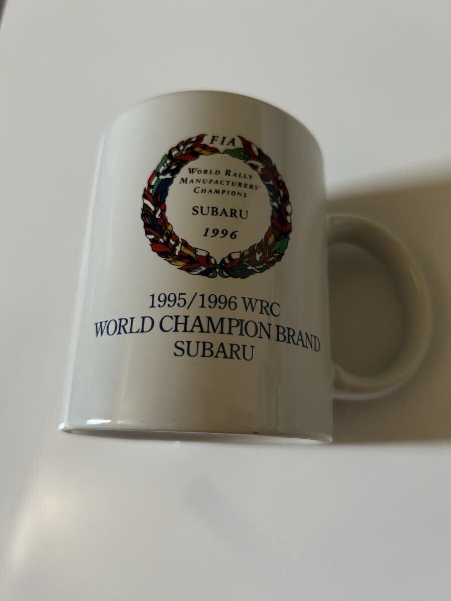 激レア希少品 スバル FIA 1995/1996 WRC WORLD CHAMPION BRAND SUBARU 陶器 マグカップ 当時物 レトロ拍卖