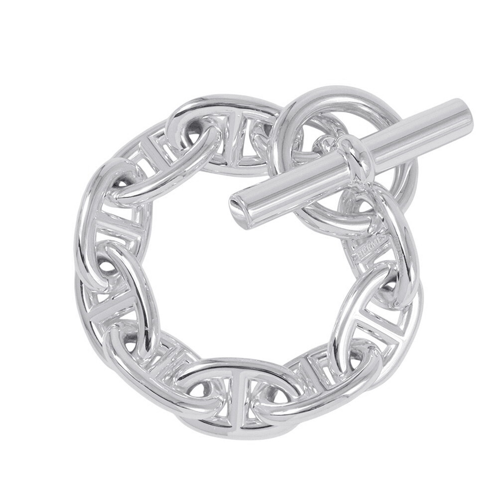 エルメス ブレスレット シェーヌダンクルTGM 9コマ SV925シルバー HERMES ジュエリー拍卖