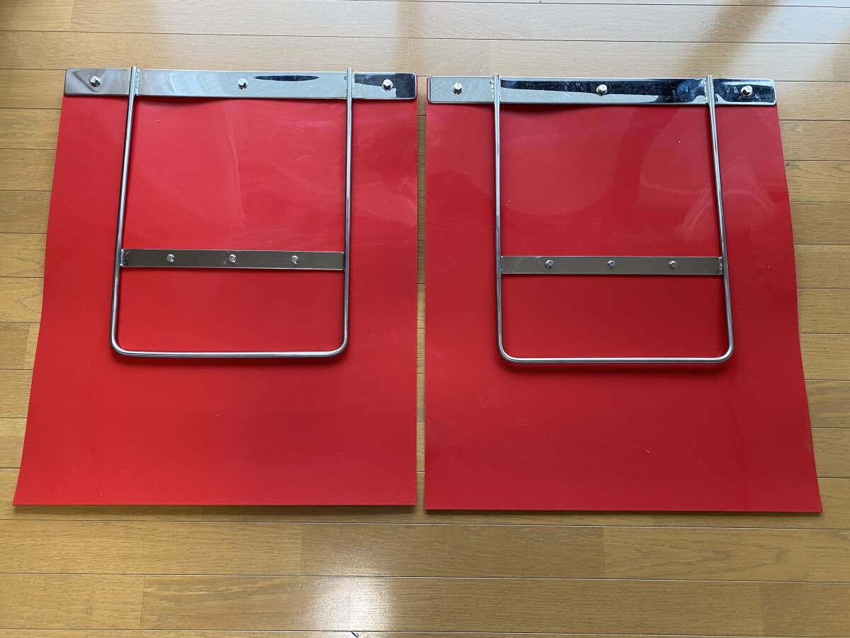 UD中型 4t泥除けゴム 振れ止めステー 突っ張り用フラットバー ステンレス 左右セット拍卖