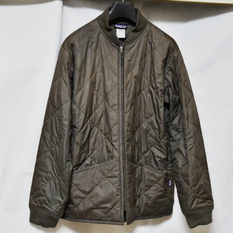 patagonia パタゴニア キルティング ブルゾン/ジャケット/上着 米国サイズL 濃いブラウン 男性用拍卖