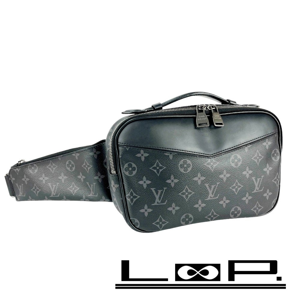 ■中古■ ルイヴィトン バムバッグ ボディバッグ モノグラム エクリプス ブラック M42906 【430169】9拍卖