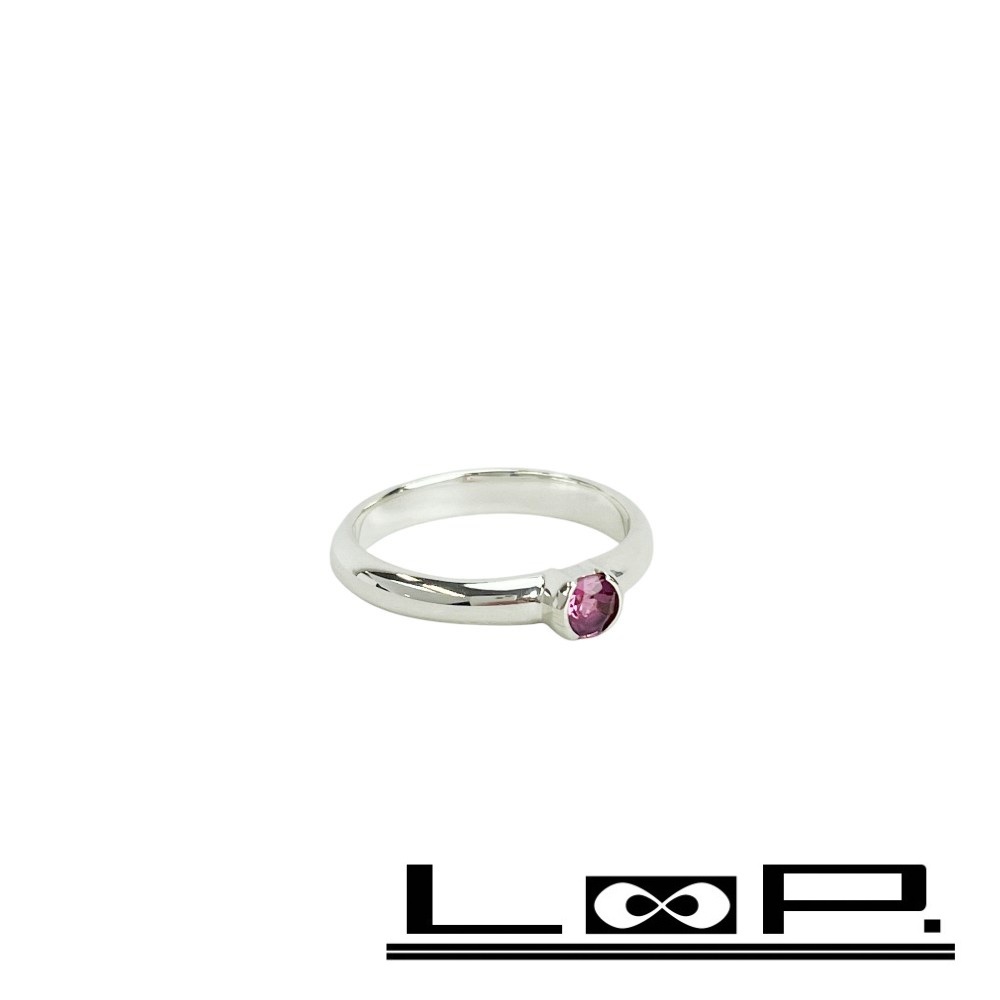 ■新同■ ティファニー リング 指輪 アクセサリー SV925 シルバー ピンクトルマリン ピンク 11.5号 箱 【432460】10拍卖