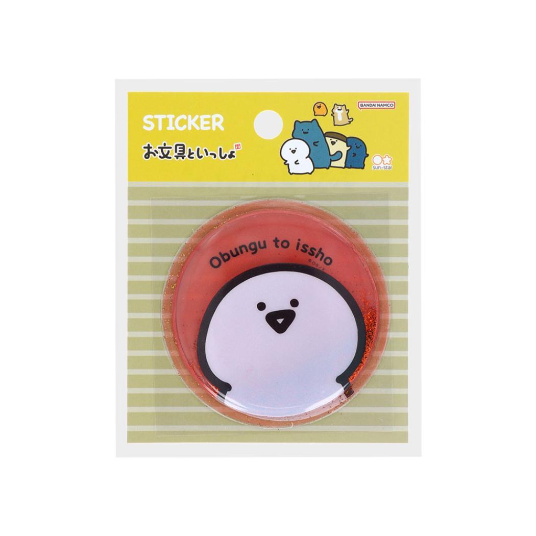 お文具といっしょ ステッカー キャラクター オイルインシール D サンスター文具 デコシール キャラクター グッズ拍卖