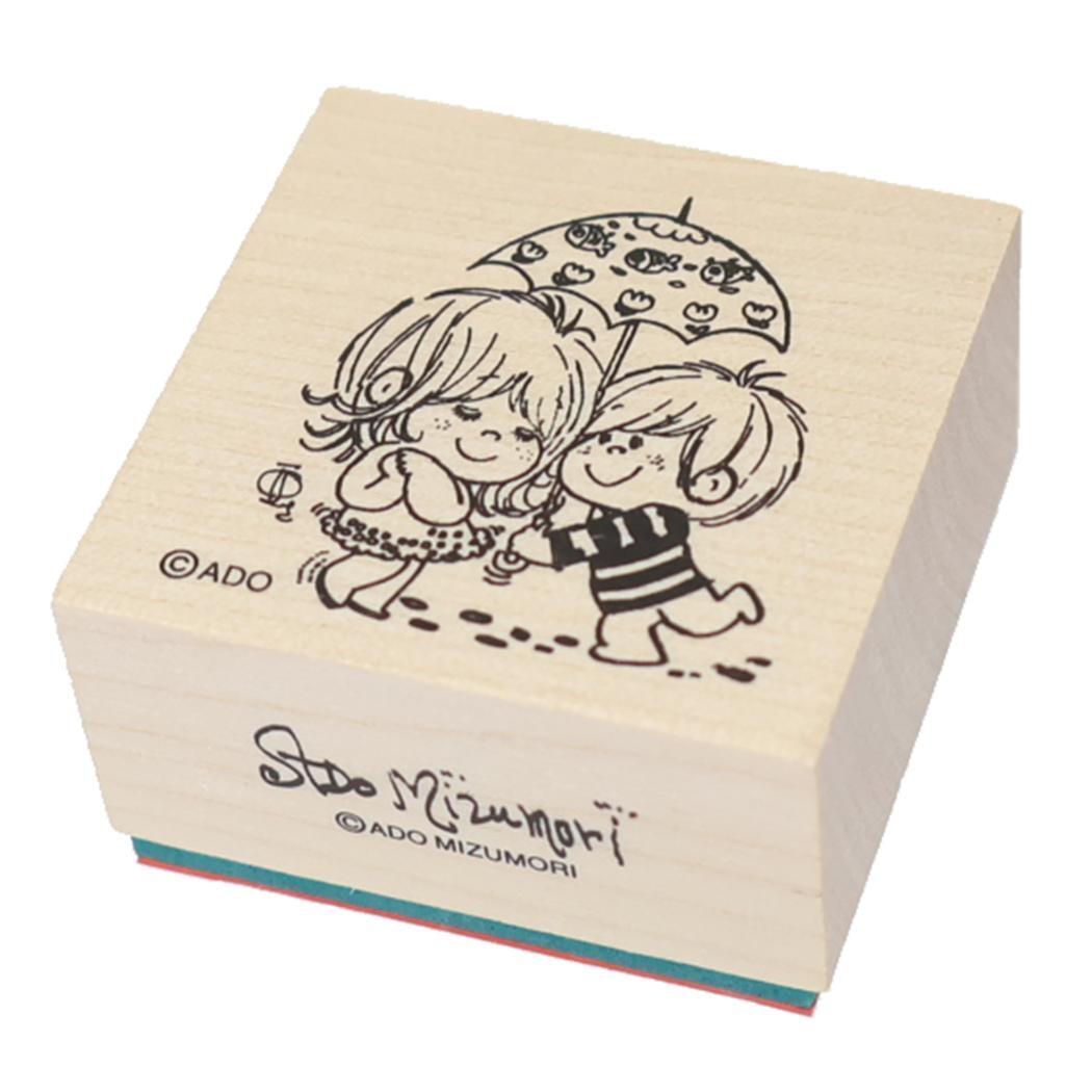水森亜土 はんこ 木製スタンプ カサ カミオジャパン 手帳デコ デコレーション キャラクター グッズ拍卖