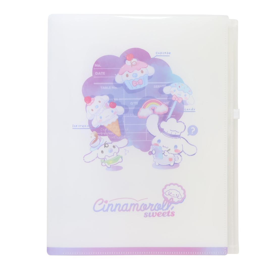 シナモロール ポケットファイル ファスナー付き6ポケットクリアファイル A4 waiter time サンリオ カミオジャパン ジ拍卖