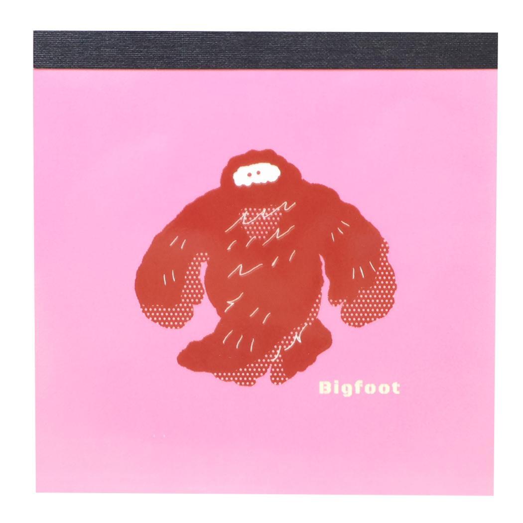 ミカクニン メモ帳 メモパッド スクエア ビッグフット Green Flash 新学期準備文具 おもしろ文具 グッズ拍卖